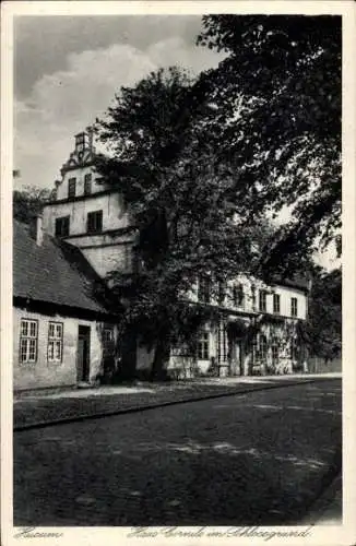 Ak Husum in Nordfriesland, Haus Cornitz im Schlossgrund
