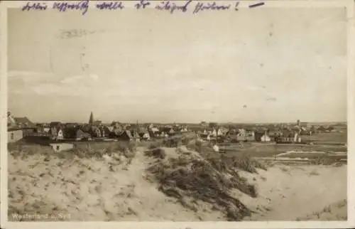 Ak Westerland auf Sylt, Panorama