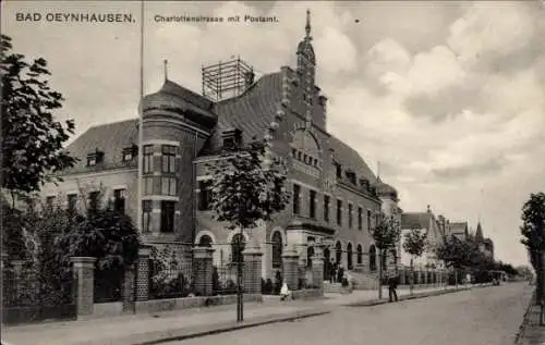 Ak Bad Oeynhausen in Westfalen, Charlottenstraße, Postamt