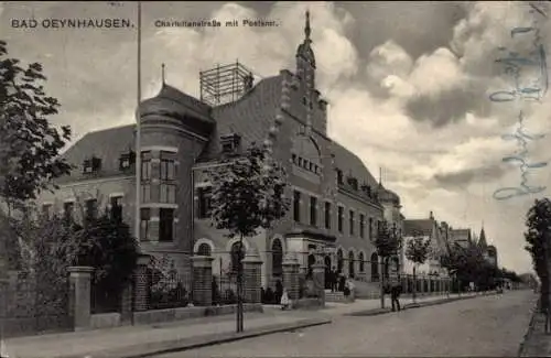 Ak Bad Oeynhausen in Westfalen, Charlottenstraße, Postamt