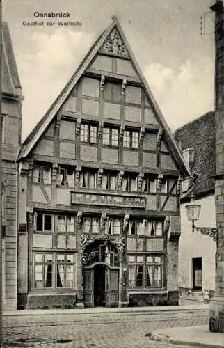 Ak Osnabrück in Niedersachsen, Gasthof zur Walhalle