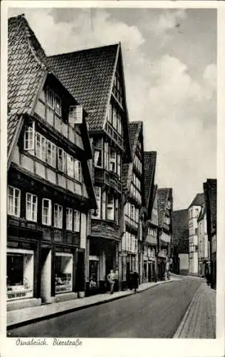 Ak Osnabrück in Niedersachsen, Bierstraße, Alte Häuser