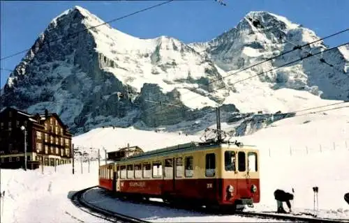 Ak Kanton Bern, Berner Oberland, Kleine Scheidegg mit Eiger und Mönch