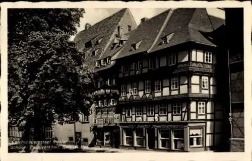 Ak Goslar am Harz, Rats-Kaffee, Fachwerkhaus