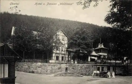 Ak Goslar am Harz, Hotel und Pension Waldhaus im Okertal