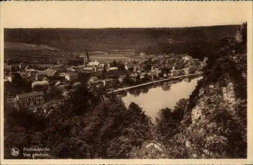 Ak Lustin Profondeville Wallonien Namur, Vue generale