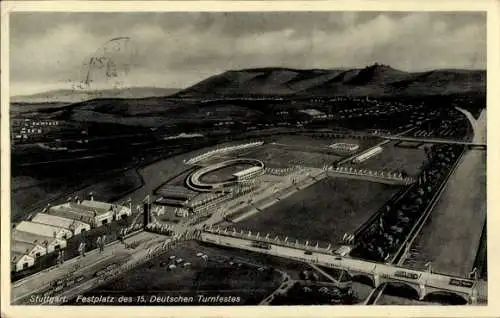 Ak Stuttgart in Württemberg, 15. Deutsches Turnfest 1933, Festplatz