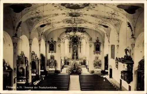 Ak Ehingen an der Donau, Inneres der Stadtpfarrkirche