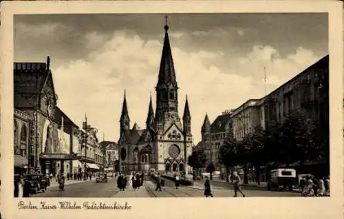 Ak Berlin Charlottenburg, Kaiser Wilhelm Gedächtniskirche