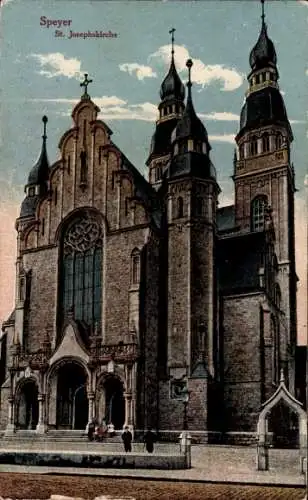 Ak Speyer am Rhein, St. Josephskirche
