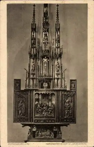 Ak Rothenburg ob der Tauber Mittelfranken, Marienaltar in der St. Jakobskirche