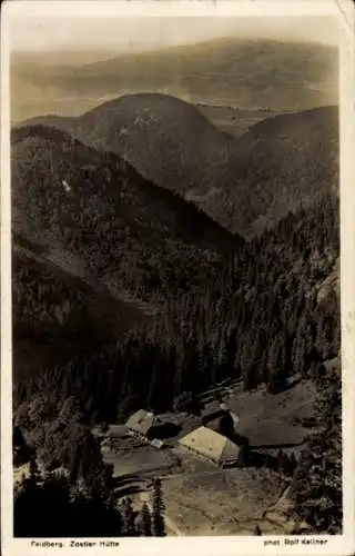 Ak Feldberg im Schwarzwald, Luftbild Zostler Hütte