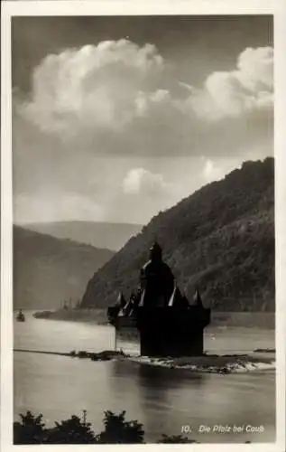 Ak Caub Kaub am Rhein, Burg Pfalzgrafenstein, Pfalz