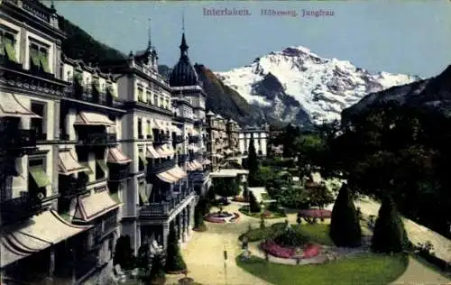 Ak Interlaken Kanton Bern Schweiz, Höhenweg, Jungfrau