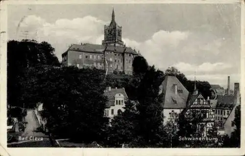 Ak Bad Cleve Kleve am Niederrhein, Schwanenburg