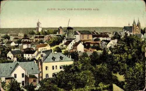 Ak Bad Cleve Kleve am Niederrhein, Blick vom Cleverberg aus