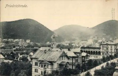 Ak Friedrichroda im Thüringer Wald, Teilansicht
