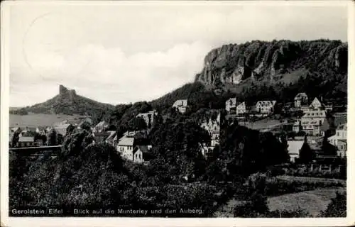 Ak Gerolstein in der Eifel, Blick auf die Munterley und den Auberg