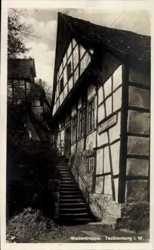 Ak Tecklenburg in Westfalen, Wellentreppe