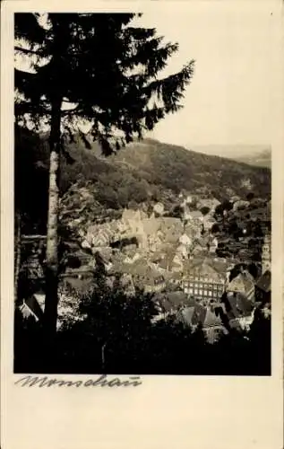 Foto Ak Monschau Montjoie in der Eifel, Gesamtansicht