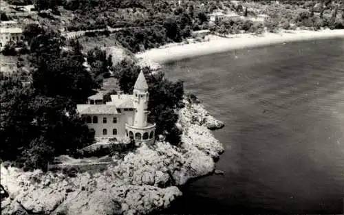 Ak Duhan Opatija Kroatien, Schloss mit Umgebung