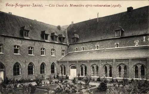 Ak Braine l'Alleud Wallonisch Brabant, Abbaye de Bois Seigneur Isaac nach der Restaurierung 1906