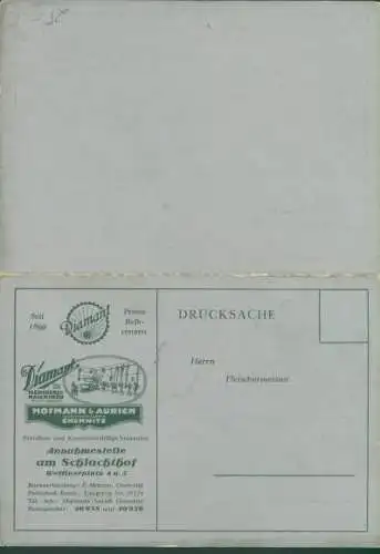 Klapp Ak Chemnitz Sachsen, Diamant Maschinen, Hofmann & Aurich, Fleischerei-Maschinen