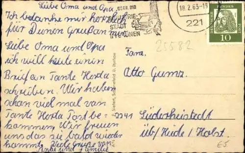 Ak Looft in Schleswig Holstein, Straßenansichten, Gebäude, Siedlung