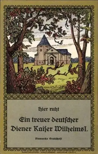 Ak Friedrichsruh Aumühle Schleswig Holstein, Bismarck Mausoleum
