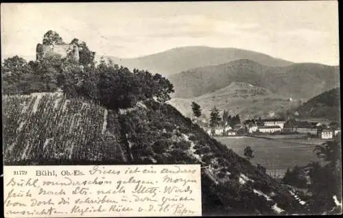 Ak Buhl Bühl Elsass Haut Rhin, Gesamtansicht