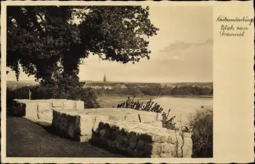 Ak Neubrandenburg in Mecklenburg, Blick vom Ehrenmal