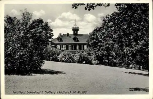 Ak Stolberg im Harz, Forsthaus Eichenforst