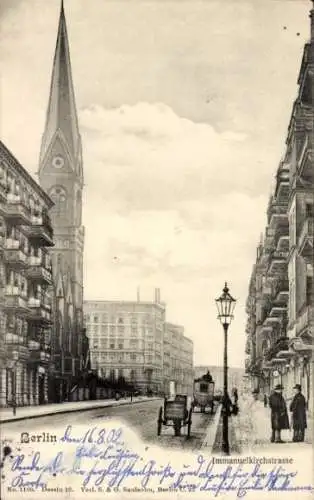 Ak Berlin Prenzlauer Berg, Immanuelkirche, Immanuelkirchstraße