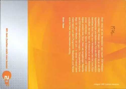 Ak Schauspieler Sven Voss, Portrait, Autogramm