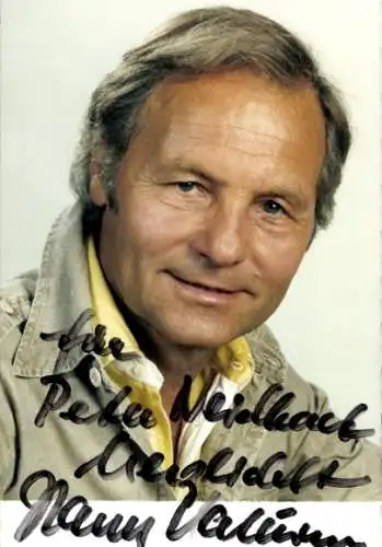 Ak Schauspieler Harry Valerien, Portrait, Autogramm