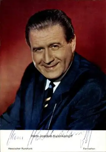 Ak Schauspieler Hans Joachim Kulenkampff, Portrait, Autogramm
