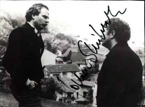 Ak Schauspieler Friedrich von Thun, Jochen Striebeck, Filmszene Notwehr, Autogramm