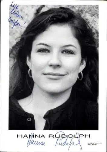 Ak Schauspielerin Hanna Rudolph, Portrait, Autogramm