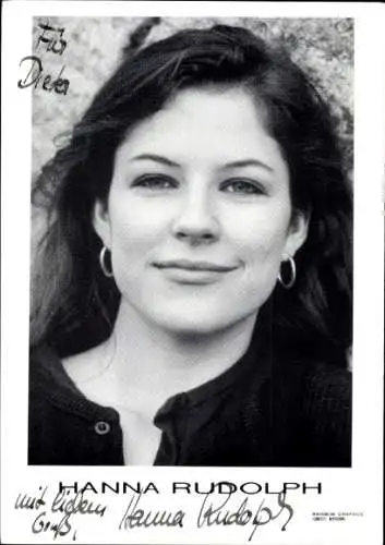 Ak Schauspielerin Hanna Rudolph, Portrait, Autogramm