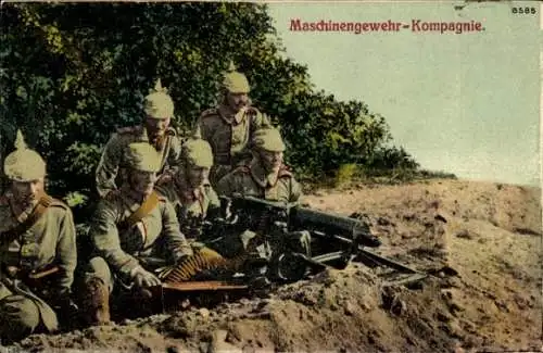 Ak Maschinengewehrkompanie, Deutsche Soldaten in Unformen