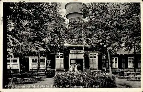 Ak Wittenberge an der Elbe Prignitz, Konzertgarten zur Trinkhalle im Stadtpark