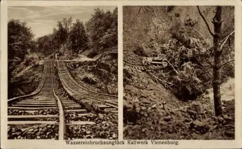 Ak Vienenburg Goslar am Harz, Kaliwerk, Wassereinbruchs-Unglück