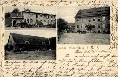 Ak Bad Gandersheim am Harz, Teilansichten, Herrenhaus, Landhaus