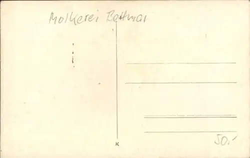 Ak Bettmar Vechelde in Niedersachsen, Molkerei, Kutsche