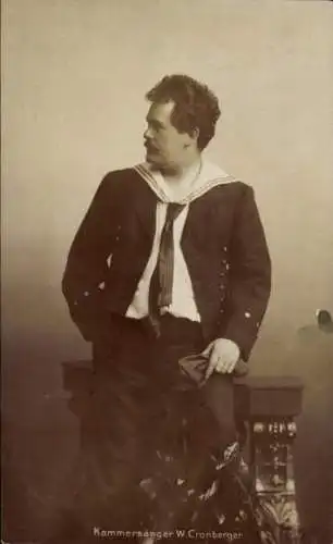 Ak Kammersänger Opernsänger Wilhelm Cronberger, Portrait, Profilansicht
