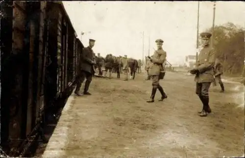 Foto Ak Deutsche Soldaten in Uniformen, Inf. Rgt. 361, MG Komp. 3, I WK