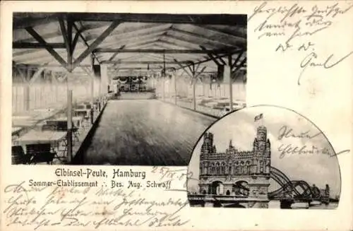 Ak Hamburg Mitte Altstadt, Elbinsel Peute, Neue Elbbrücke