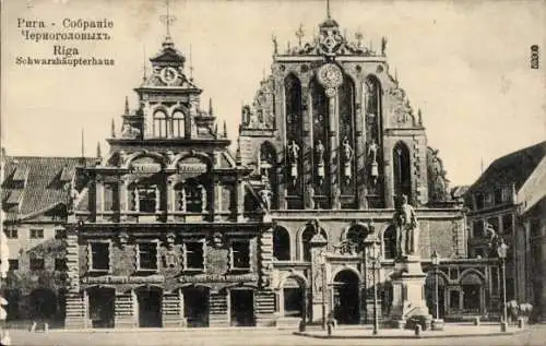 Ak Riga Lettland, Schwarzhäupterhaus