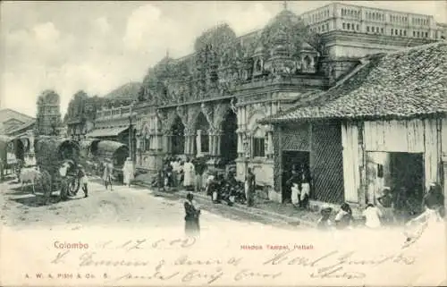 Ak Pettah Colombo Ceylon Sri Lanka, Hindu-Tempel