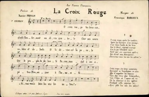 Lied Ak La Croix Rouge, Xavier Privas, Francisque Darcieux